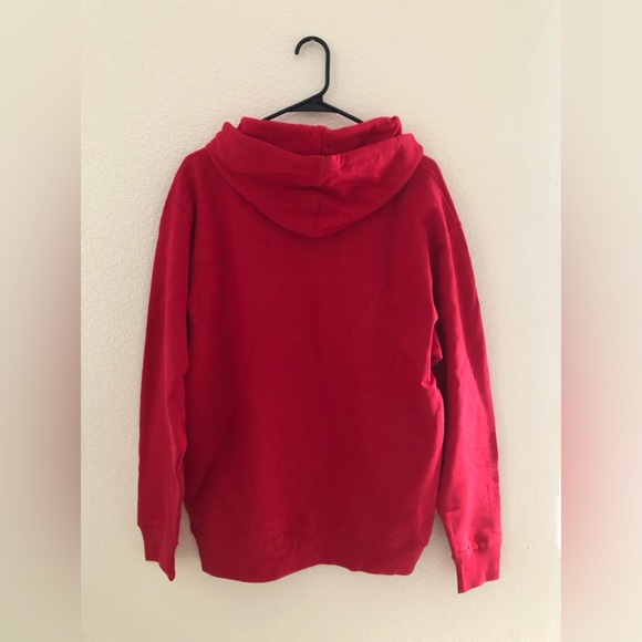 Coca-Cola Adult Unisex Red Hooded Sweatshirt Front Pouch SizeM w/ Sunglasses New - Picture 4 of 7